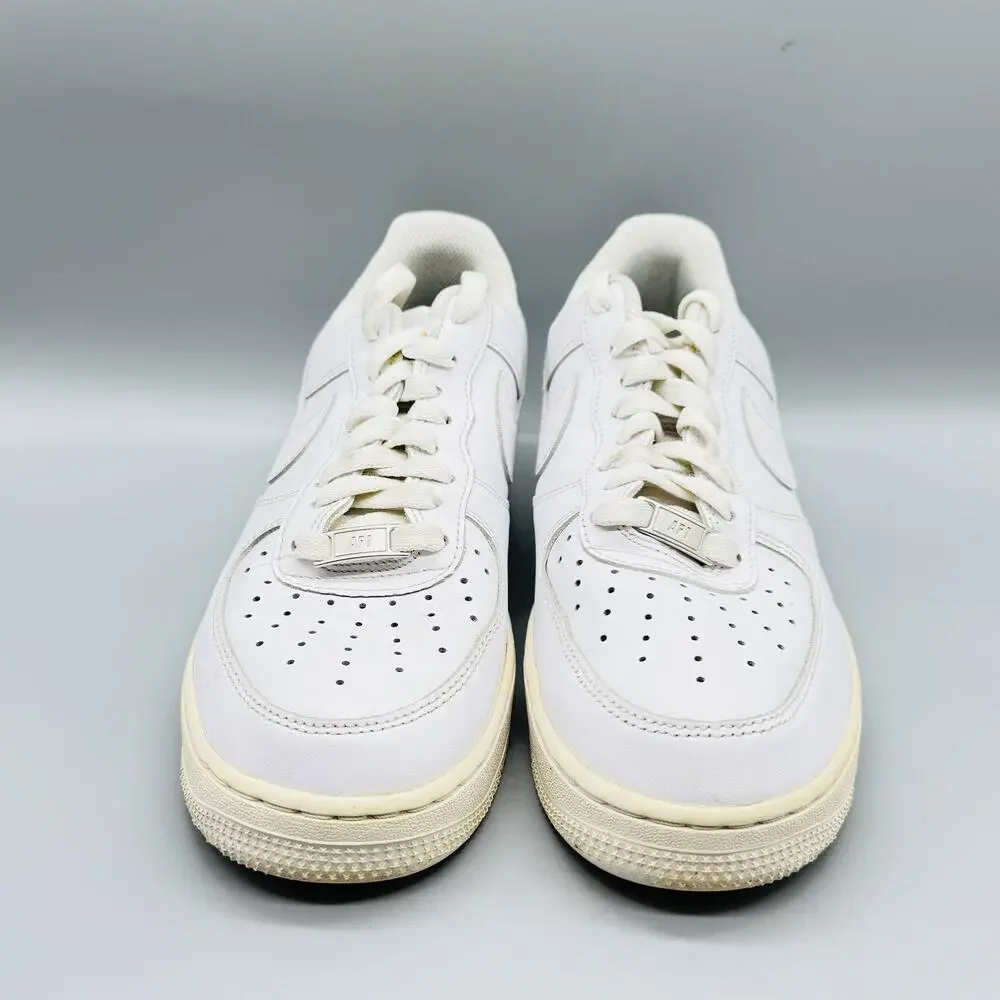 Nike Shoes Mens 8 White Leather Air Force 1 Low Classic Basketball Sneakers